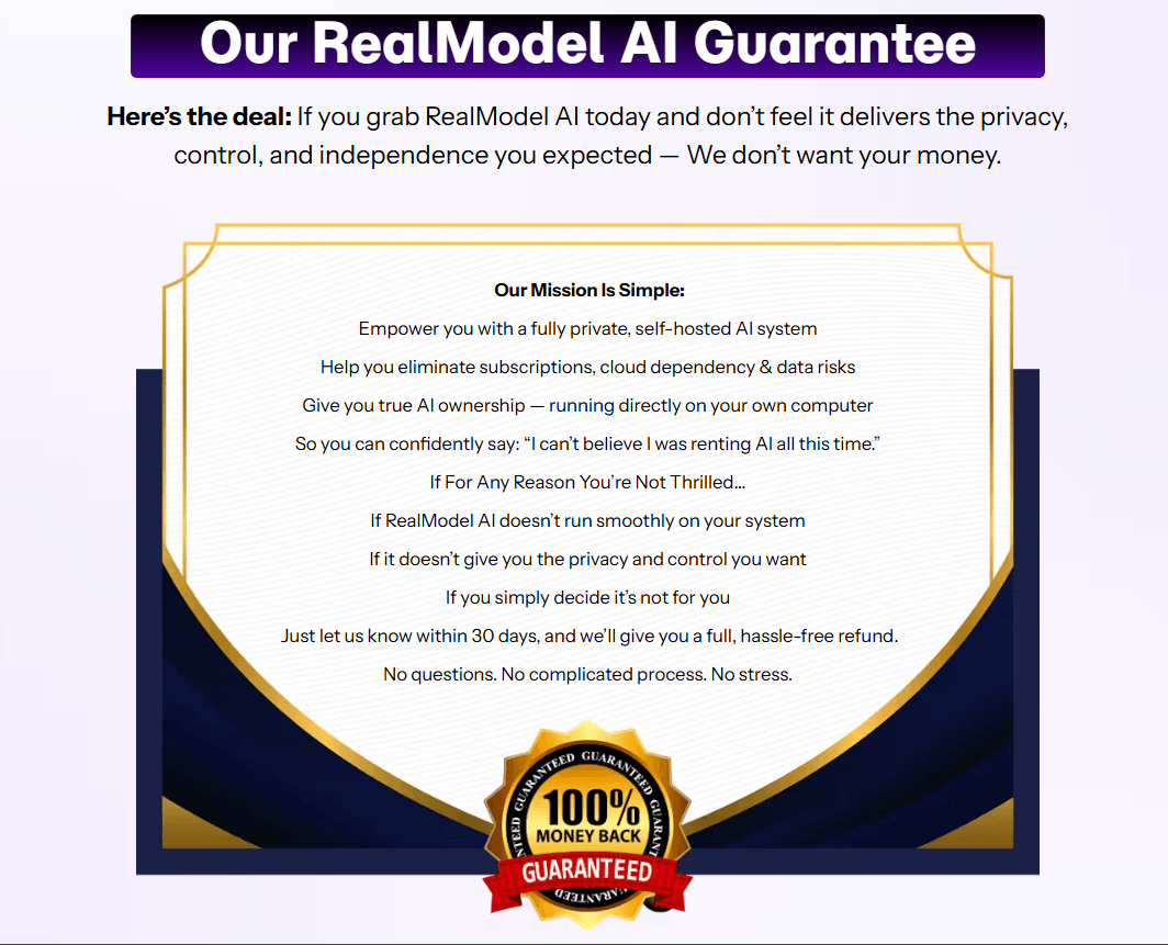 Money Back Guarantee
