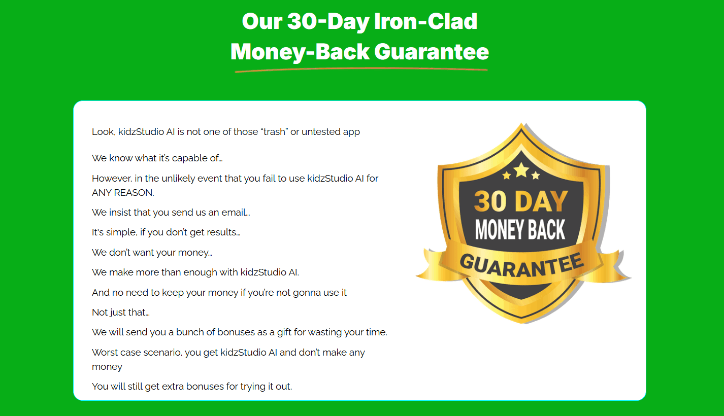 Money Back Guarantee