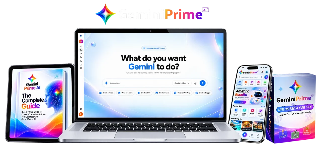 GeminiPrime AI review product mockup